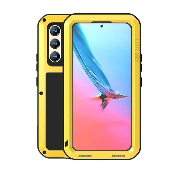 LOVE MEI Powerful Shockproof Armor Case For Samsung S22 + -Military Heavy Duty